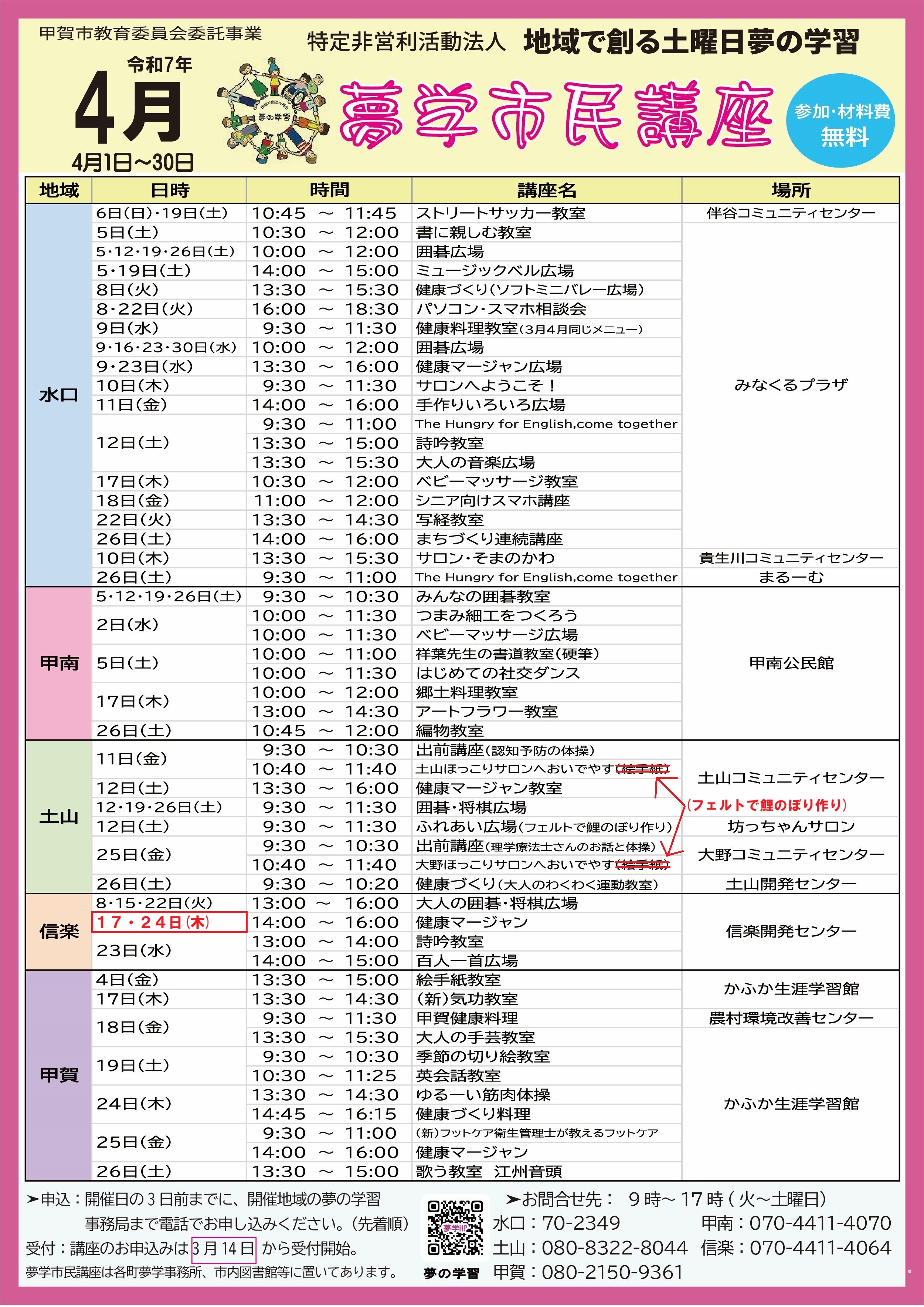夢学市民講座2025年4月号