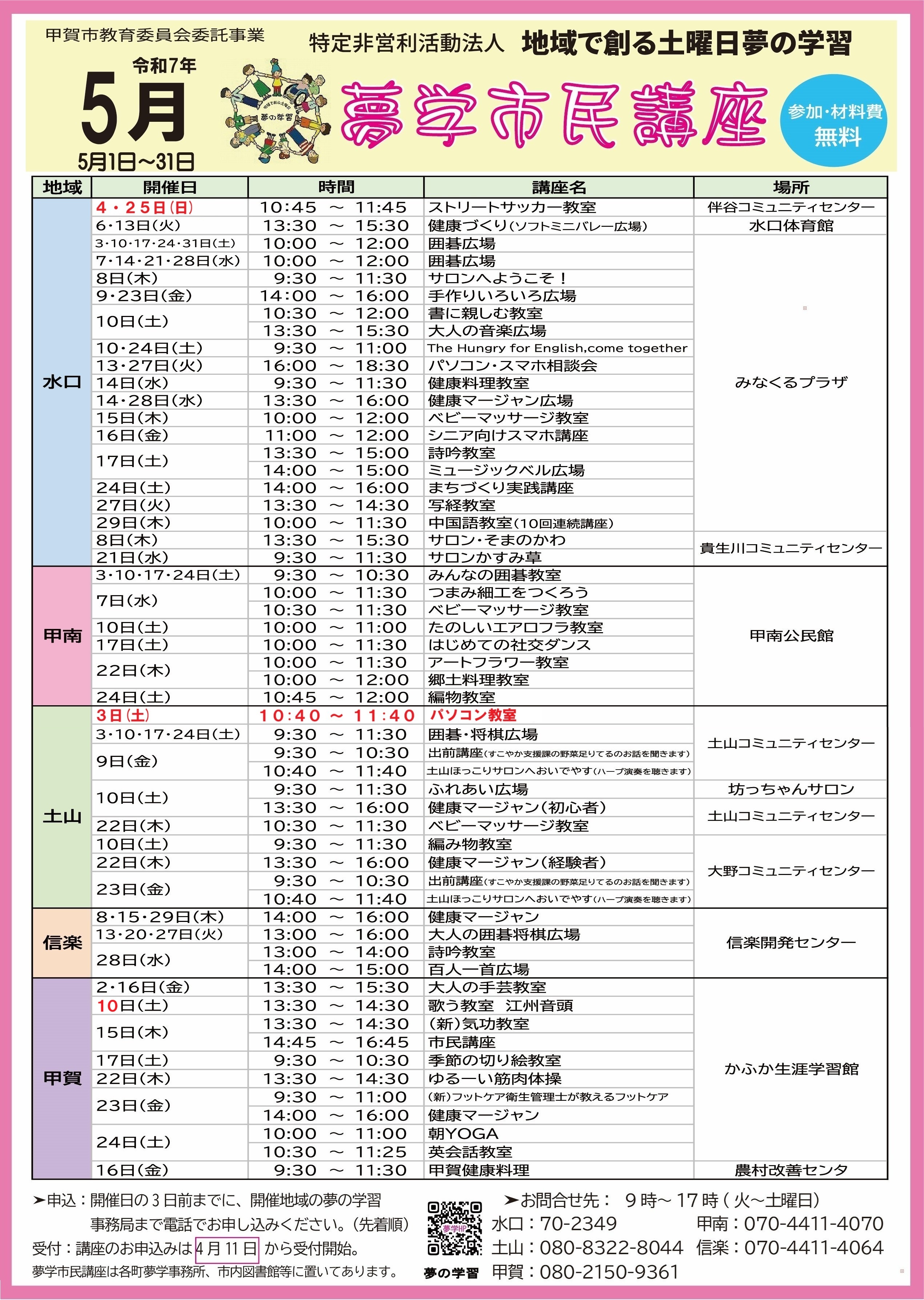 夢学市民講座2025年5月号